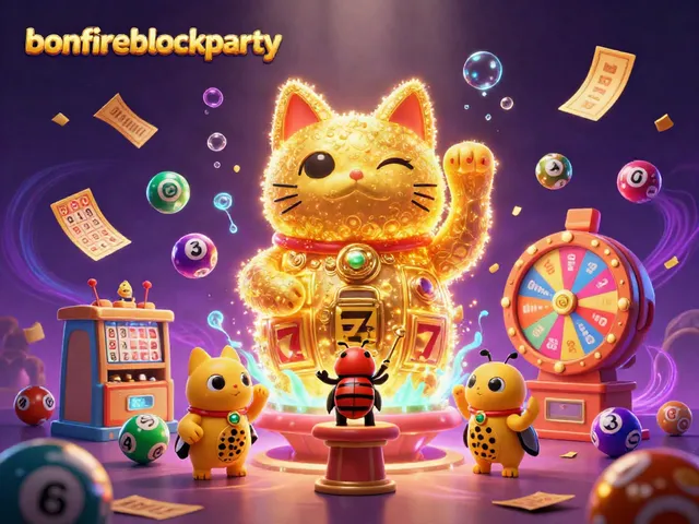 Experience the excitement of bonfireblockparty with a vibrant casino-themed celebration.